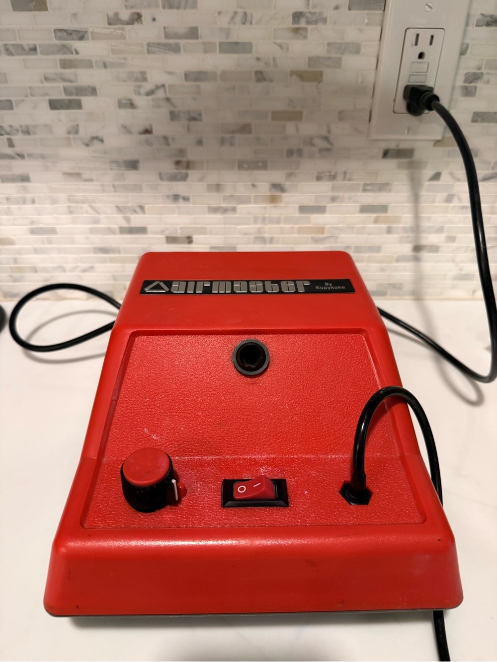 Red Airbrush Compressor Machine